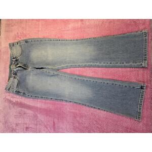 AURA Womens Wrangler straight leg light wash size 12 LONG